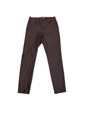 Melanie Lyne women’s burgundy maroon stretchy slim fit skinny pants Sz 10